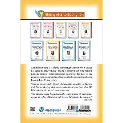 Những Nhà Tư Tưởng Lớn - ADAM SMITH Trong 60 Phút - Walther Ziegler - Tôn Thất Thông dịch - Lưu Hồng Khanh & Bùi Văn Nam Sơn (chủ trương, hiệu đính) - (bìa mềm)