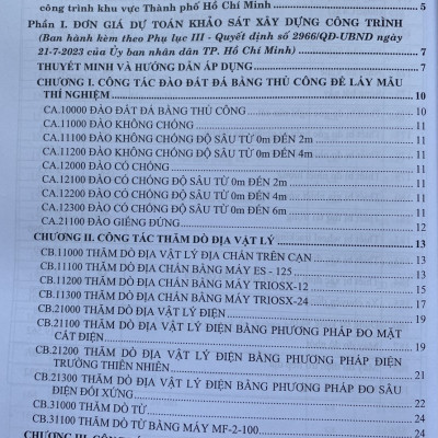 Đơn Giá Dự Toán Sửa Chữa, Bảo Dưỡng, Khảo Sát - Thí Nghiệm Xây Dựng Công Trình - Tập 2