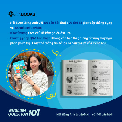 Sách - ENGLISH QUESTION 101: Lộ Trình Học Giao Tiếp Qua Q&A
