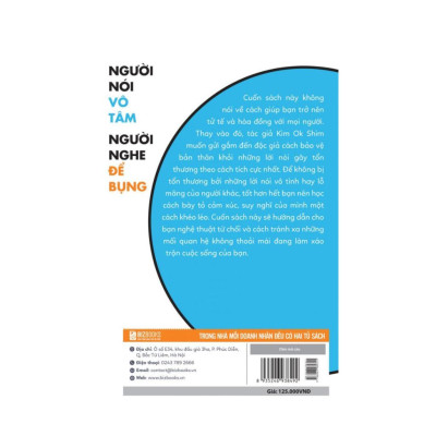 Sách - Người Nói Vô Tâm, Người Nghe Để Bụng - Học Cách Bảo Vệ Bản Thân Khỏi Những Lời Nói Tiêu Cực - MCBooks
