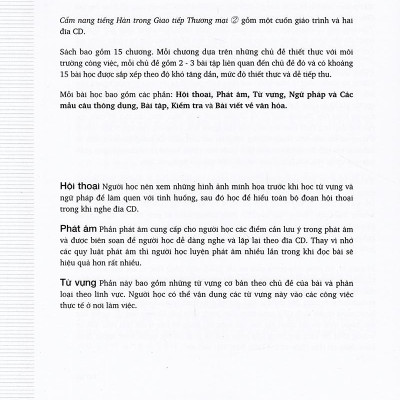 Cẩm Nang Tiếng Hàn Trong Giao Tiếp Thương Mại (Tập 2)