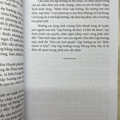 Quyết Địa Tinh Thư - Lập Hướng