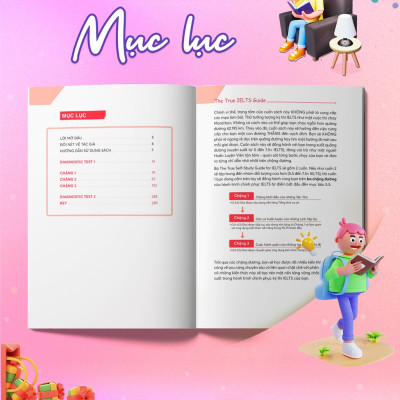Sách - The True Ielts Guide - Cẩm nang hướng dẫn tự học IELTS chuẩn cho người mới bắt đầu - Tặng tài khoản học tập