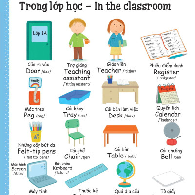 Cuốn Sách Từ Vựng Đầu Tiên Của Tôi - My First Word Book- Trường Học - School