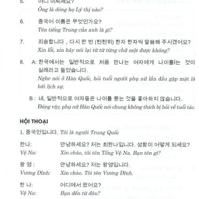 Đàm Thoại Tiếng Hàn Trong Tình Huống Thực Tế