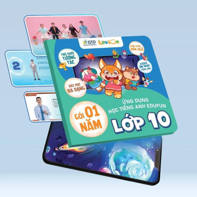 Gói Edufun Premium Level 10 (Thẻ Học Tiếng Anh EDUFUN + Tặng Kèm Sách Học Sinh, Sách Bài Tập, 2 Cuốn Truyện)