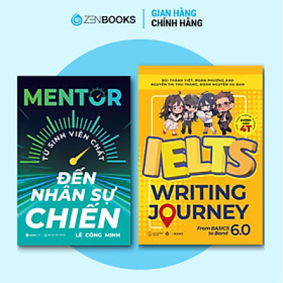 Bộ Sách Mentor + IELTS Writing Journey From Basics To Band 6.0