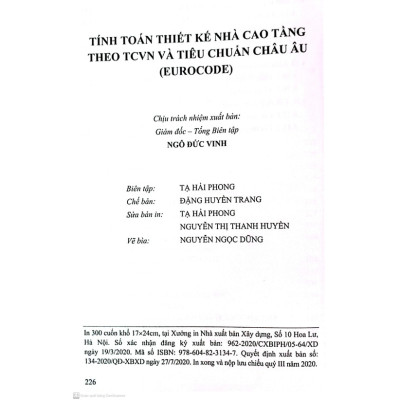 Tính Toán Thiết Kế Nhà Cao Tầng Theo TCVN Và Tiêu Chuẩn Châu Âu (Eurocode)