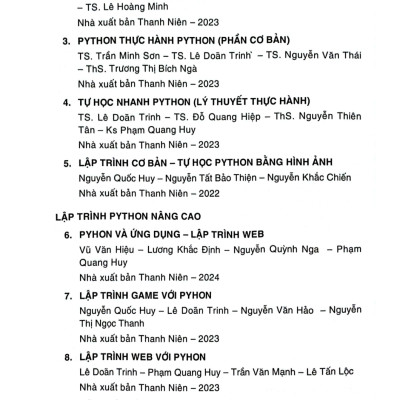 Giáo Trình Trí Tuệ Nhân Tạo, Học Máy Và Học Sâu (Sách Chuyên Khảo Dành Cho Sinh Viên Ngành Công Nghệ Thông Tin, Khoa Học Dữ Liệu Và Kinh Tế Số) - TS. Vũ Văn Hiệu, TS. Lê Khắc Định, ThS. Nguyễn Quỳnh Nga, ThS. Vũ Thị Anh Trâm, KS. Phạm Quang Huy