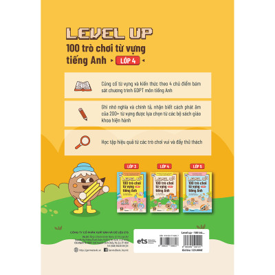 Level Up - 100 Trò Chơi Từ Vựng Tiếng Anh Lớp 4