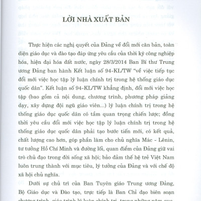 Combo 3 cuốn Giáo Trình Triết Học Mác – Lênin + Giáo Trình Kinh Tế Chính Trị Mác – Lênin + Giáo Trình Tư Tưởng Hồ Chí Minh (Dành Cho Bậc Đại Học Hệ Không Chuyên Lý Luận Chính Trị) - Bộ mới năm 2021