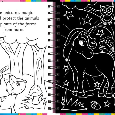 Scratch And Draw Unicorns & Horses Too! - Scratch Art Activity Book