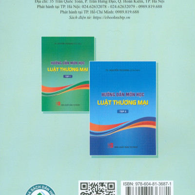 Hướng Dẫn Môn Học Luật Thương Mại - Tập 1 (Bản in năm 2025)