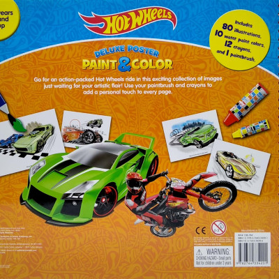 Mattel Hot Wheels Deluxe Poster Paint & Color