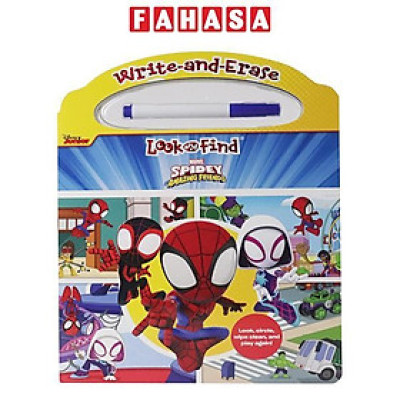 Sách ngoại văn: Write And Erase Look And Find - Marvel Spidey And His Amazing Friends