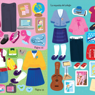 Sticker Dolly Dressing Back To School