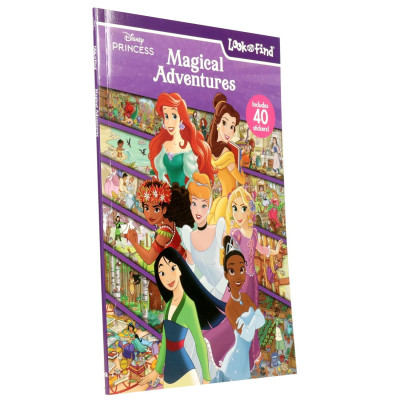 Sách ngoại văn: Look And Find Sticker Book Disney Princess Magical Adventures