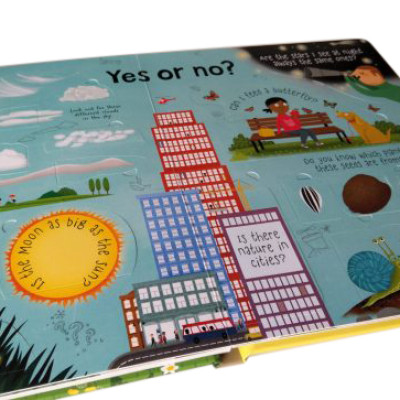 Sách tương tác tiếng Anh - Usborne Lift the Flap Questions and Answers about Nature