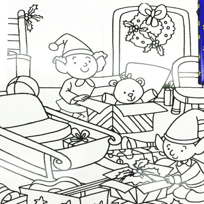 Wipe Clean Colouring Books - Elves