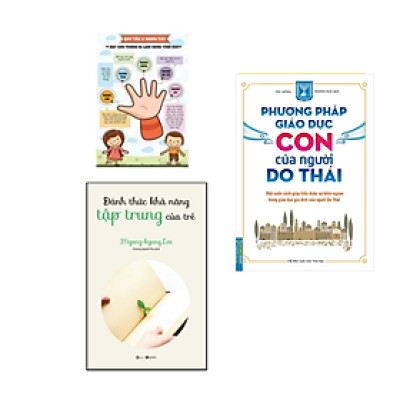 Combo 2 cuốn Nuôi Con Dành Cho Cha Mẹ: Đánh Thức Khả Năng Tập Trung Của Trẻ + Phương Pháp Giáo Dục Con Của Người Do Thái/ Phương Pháp Giúp Bé Yêu Phát Triển Toàn Diện/ Tặng Poster Đáng Yêu