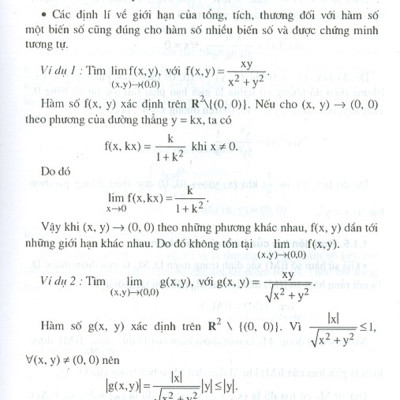 Toán Học Cao Cấp - Tập 3 - Phép Tính Giải Tích Nhiều Biến Số