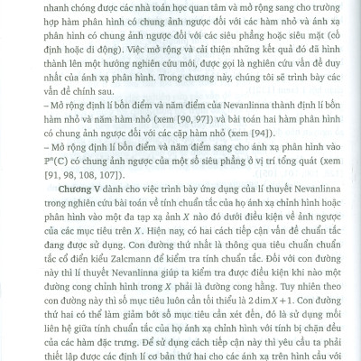 Lí Thuyết Phân Bố Giá Trị Cho Ánh Xạ Phân Hình Và Một Số Vấn Đề Liên Quan (ĐHSP)