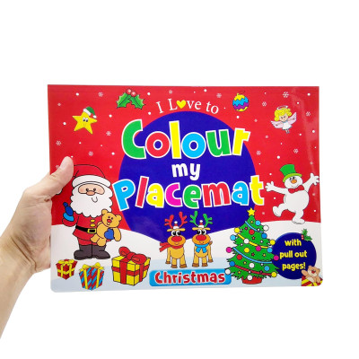 I Love To Colour My Placemat - Christmas (Red)