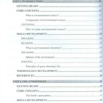 English For Environmental Science (Tiếng Anh Khoa Học Môi Trường)