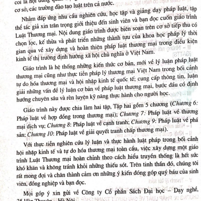 Giáo trình Luật thương mại - tập 2