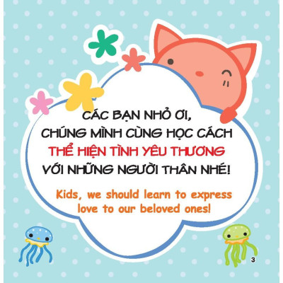 Sách - Rèn Luyện Kỹ Năng Giao Tiếp Bằng Tranh Cho Bé - Lời Yêu Thương - Song Ngữ Anh Việt - Minh Thắng