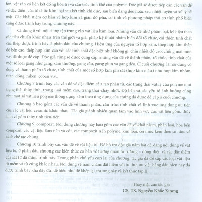 Combo (Giáo trình) Vật Liệu Kỹ Thuật - 3 Tập (Chế tạo, cấu trúc, tính chất, lựa chọn và ứng dụng)