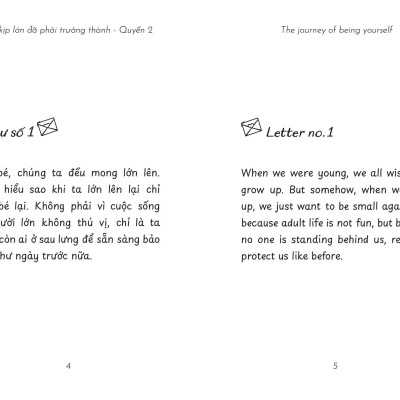 The Journey Of Being Yourself - Chưa Kịp Lớn Đã Phải Trưởng Thành - Quyển 2 (Bìa Trắng) (Sách Song Ngữ Anh-Việt) - TIME