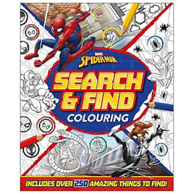 Marvel Spider-Man: Search & Find Colouring
