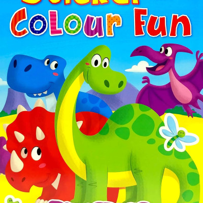 Sticker & colour fun_ Dinosaurs