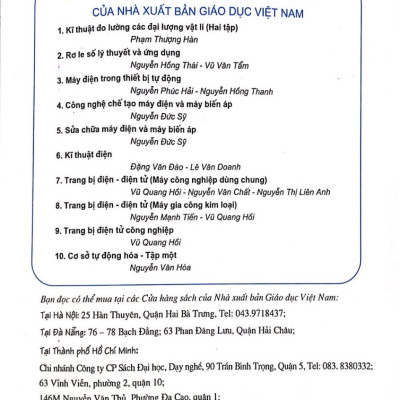 Trang Bị ĐIện- Điện Tử Máy Công Nghiệp Dùng Chung