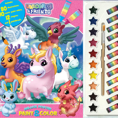Unicorns & Friends Deluxe Poster Paint & Color