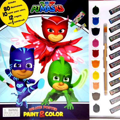 Eone Pj Masks Deluxe Poster Paint & Color