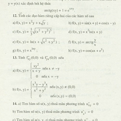 Bài Tập Toán Cao Cấp - Tập 3 - Phép Tính Giải Tích Nhiều Biến Số