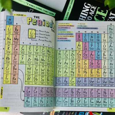 Sách Everything You Need To Ace Science Big Fat Notebooks ( Sổ Tay Khoa Học Bản Tiếng Anh ) - Tổng Hợp Kiến Thức Khoa Học Cho Học Sinh Lớp 4 Đến Lớp 9 - Á Châu Books, Bìa Cứng, In Màu