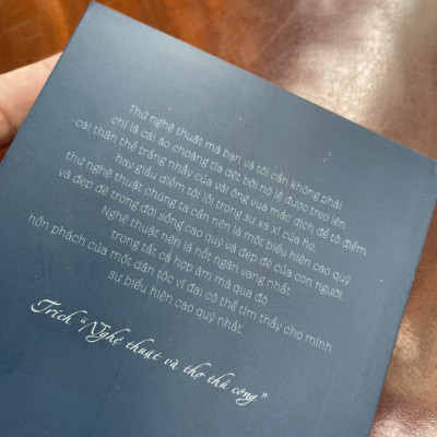 NGHỆ THUẬT VÀ THỢ THỦ CÔNG