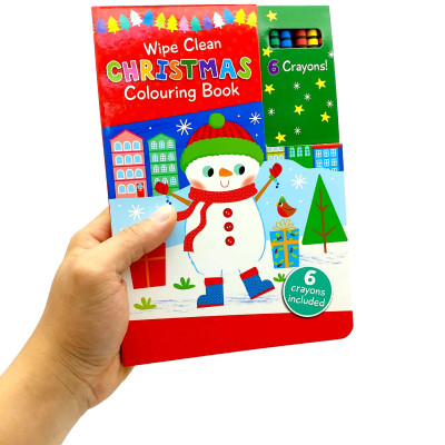 Wipe Clean Colouring Books - Snowman