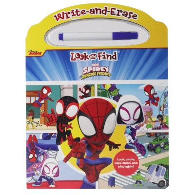 Sách ngoại văn: Write And Erase Look And Find - Marvel Spidey And His Amazing Friends