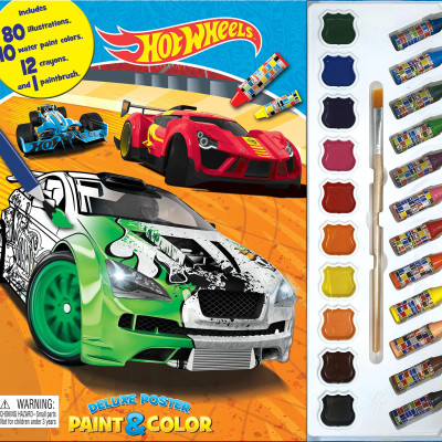 Mattel Hot Wheels Deluxe Poster Paint & Color