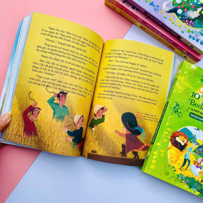 Sách - 10 Ten-Minutes Bedtime Stories - 10 Phút Đọc Truyện Trước Giờ Đi Ngủ - Adventure Stories - Truyện Phiêu Lưu - Song Ngữ Việt-Anh