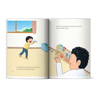 Sách Ehon - Phát triển tư duy toàn diện cho bé - Ehon Taxi mèo – Nhà vệ sinh tên lửa -Tớ là máy bay