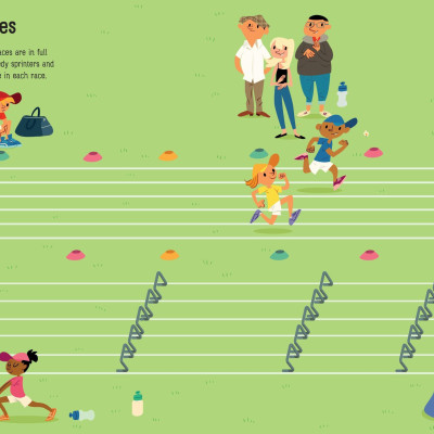 First Sticker Book Sports Day