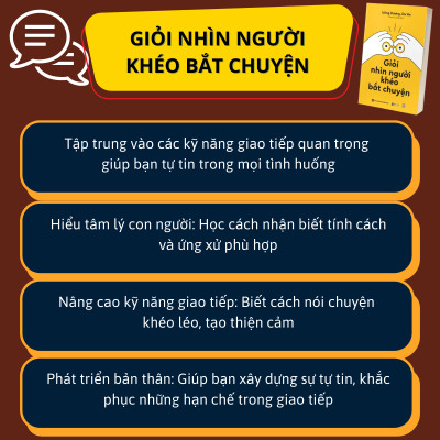 Combo Sách EQ Cao - Giao Tiếp Giỏi: Giỏi nhìn người, khéo bắt chuyện, Nghĩ nhanh nói khéo và Trí tuệ cảm xúc cao