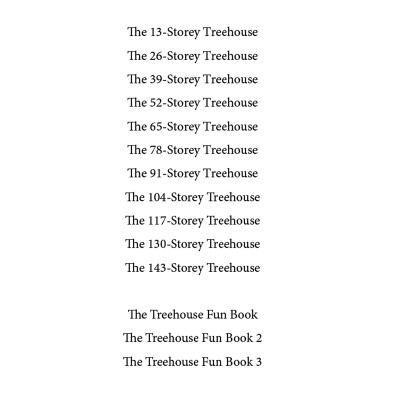 The 143-Storey Treehouse