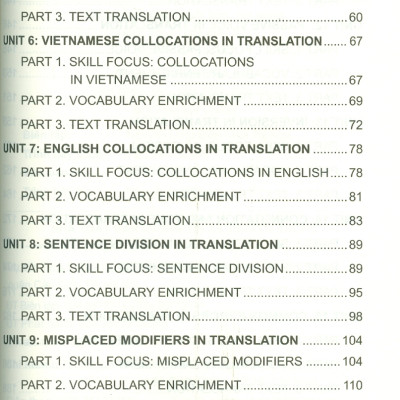 Translation 1 - Trường Đại học Ngoại Thương ; TS. Nguyễn Thị Dung Huệ chủ biên, ThS. Nguyễn Phương Linh, ThS. Lê Khánh Minh, ThS. Nguyễn Thị Lan Anh