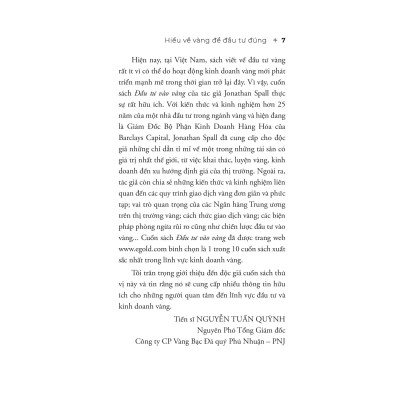 Đầu Tư Vào Vàng - Khoản Đầu Tư Tuyệt Đối An Toàn Thiết Yếu Cho Mọi Danh Mục Đầu Tư (Tái Bản 2024)